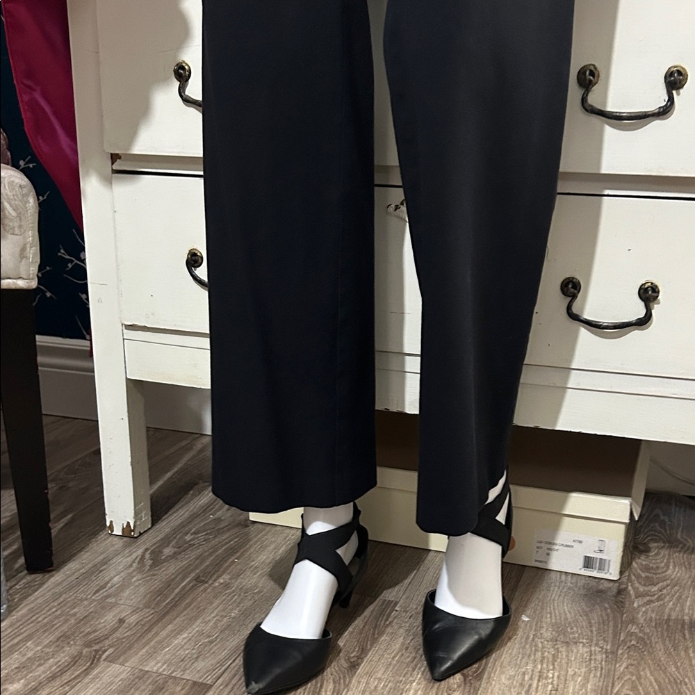 ALFRED SUNG Women's Classic Black Straight Leg Pants - Picture 7 of 15